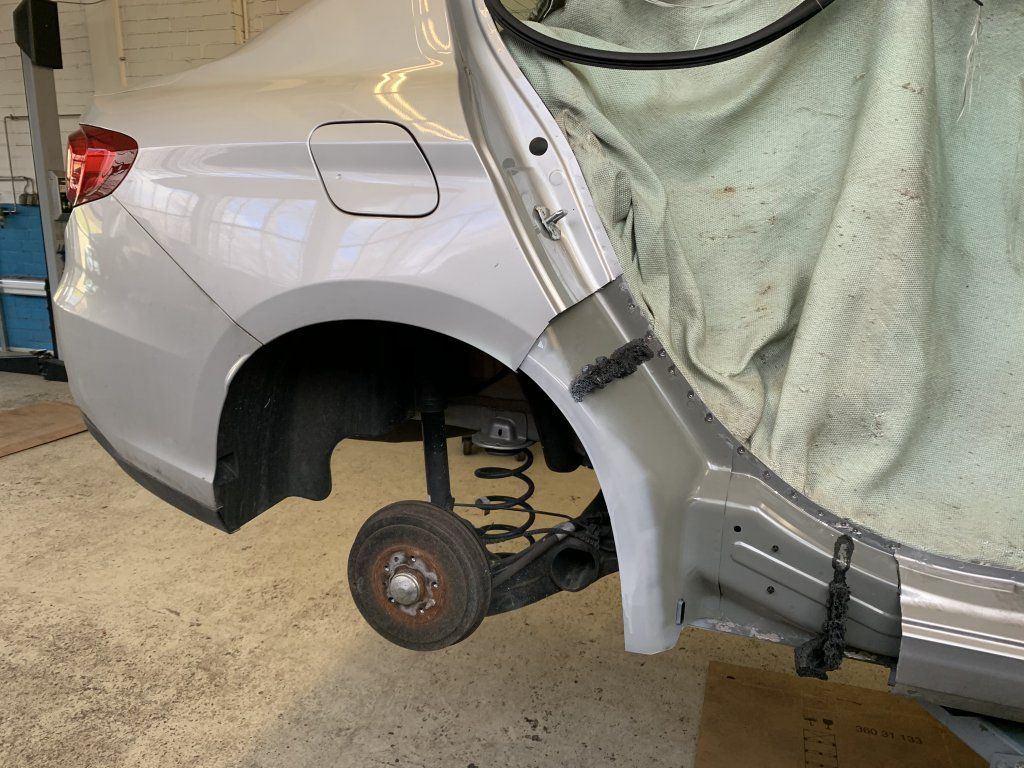 Reparatur in Arbeit